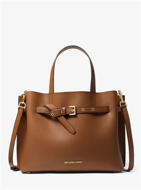 michael kors pebbled leather satchel